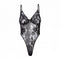 CurvyPower | Be You ! Lingerie Lace Shapewear Bodysuit With Built-In Bra