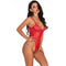 CurvyPower | Be You ! Lingerie S / Red Lace Shapewear Bodysuit With Built-In Bra