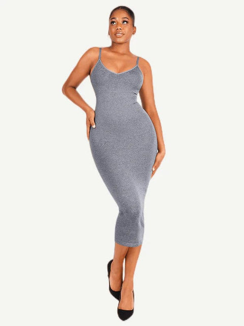 CurvyPower | UK Maxi Dress Shaper Maxi Dress with Spaghetti Strap
