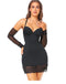 CurvyPower | UK Midi Dress Black / S Women Tummy Control Shaping Midi Dress with Built-In Bra