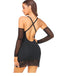 CurvyPower | UK Midi Dress Women Tummy Control Shaping Midi Dress with Built-In Bra