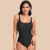 CurvyPower | UK One-Piece Swimsuit Black / S One Piece Lowback Slimming Swimsuit with Built-In Chest Pad