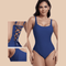 CurvyPower | UK One-Piece Swimsuit One Piece Lowback Slimming Swimsuit with Built-In Chest Pad