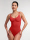 Seamless Tummy Control Shapewear Bodysuit with Built-In Bra and Removable Pads