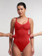 Seamless Tummy Control Shapewear Bodysuit with Built-In Bra and Removable Pads
