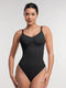 Seamless Tummy Control Shapewear Bodysuit with Built-In Bra and Removable Pads