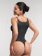 Seamless Tummy Control Shapewear Bodysuit with Built-In Bra and Removable Pads