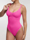 Seamless Tummy Control Shapewear Bodysuit with Built-In Bra and Removable Pads