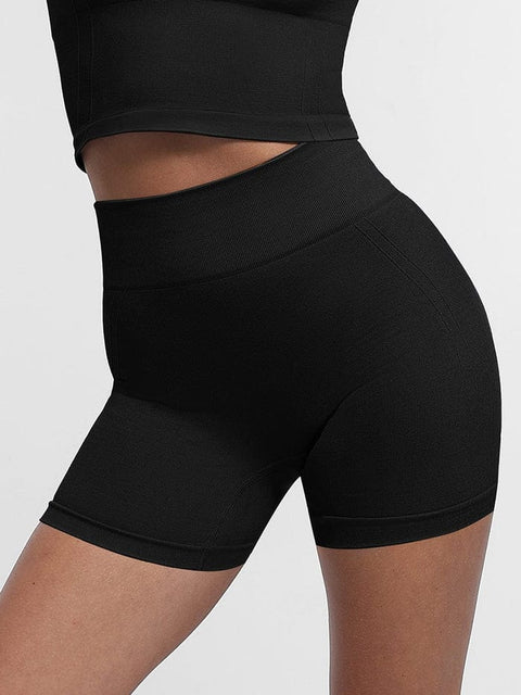 CurvyPower | UK shaper shorts Black / S Tummy Control Seamless High-Waisted Peach Buttocks Shaping Sports Yoga Shorts Breathable Activewear