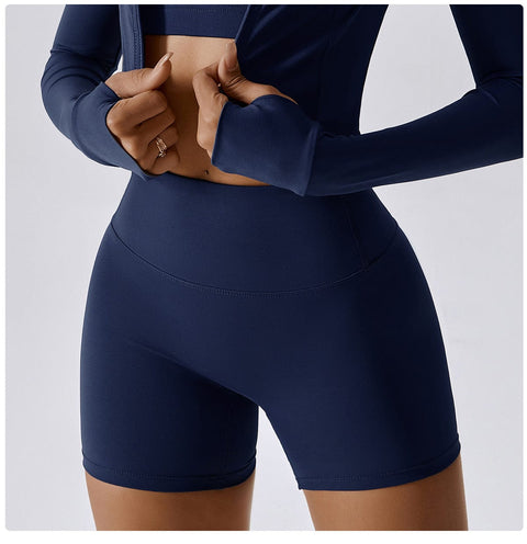 CurvyPower | UK shaper shorts Blue / S Women High Waist Hip Lifting Shapewear Gym Shorts