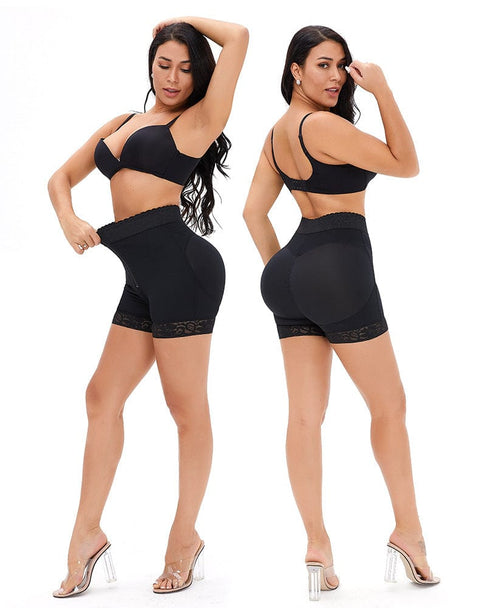 CurvyPower | UK shaper shorts Front Zippered Lace Shaper Shorts for Tummy Control and Hip Lifting