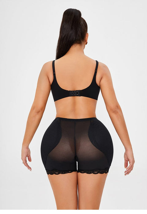 CurvyPower | UK shaper shorts High Waist Hip and Bum Lift Tummy Control Shaper Shorts with Lace Stitching