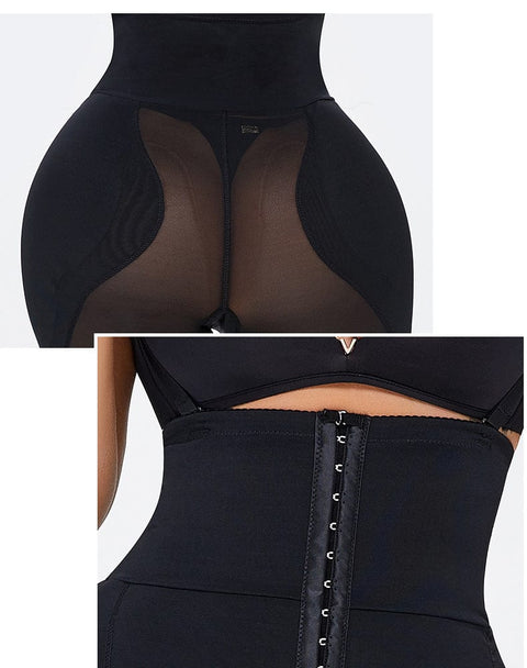 CurvyPower | UK shaper shorts High Waist Trainer Hip Lifting Shaper Shorts with Adjustable Straps