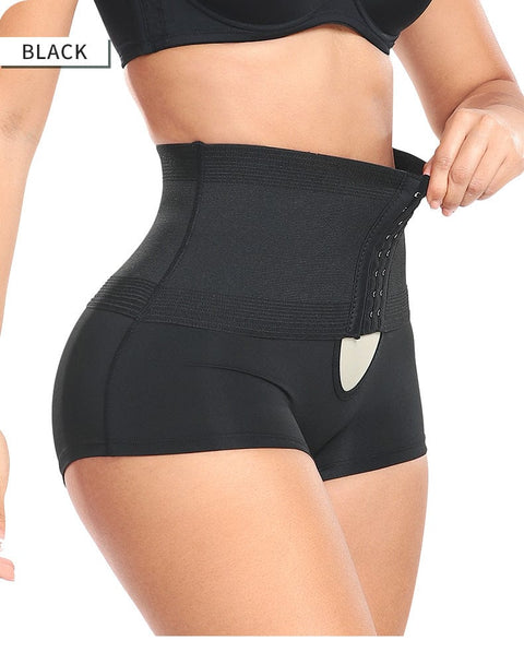 CurvyPower | UK shaper shorts High Waist Trainer Shaping Shorts with Front Hook and Eye Closure