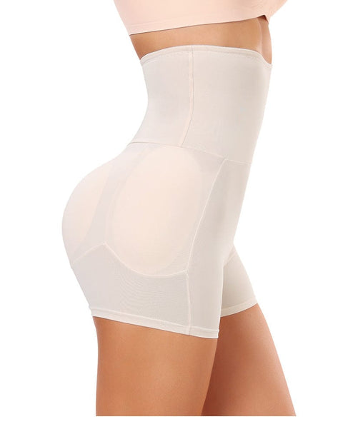 CurvyPower | UK shaper shorts High Waisted Bum Lifter Shaping Shorts with Removable Hip Pads