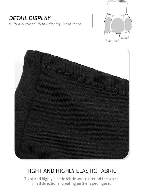 CurvyPower | UK shaper shorts High Waisted Bum Lifter Shaping Shorts with Removable Hip Pads
