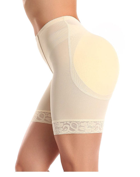 CurvyPower | UK shaper shorts Lace Bum Lifter High Waist Trainer Shaper Shorts with Hip Pads