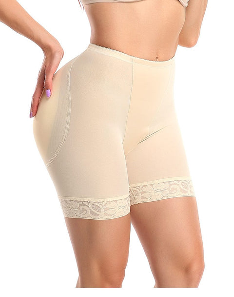 CurvyPower | UK shaper shorts Lace Bum Lifter High Waist Trainer Shaper Shorts with Hip Pads