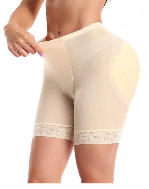 CurvyPower | UK shaper shorts Lace Bum Lifter High Waist Trainer Shaper Shorts with Hip Pads