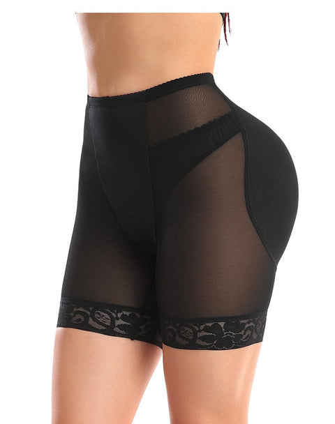 CurvyPower | UK shaper shorts Lace Bum Lifter High Waist Trainer Shaper Shorts with Hip Pads