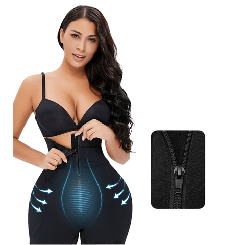 CurvyPower | UK shaper shorts Seamless Tummy Control Hip Lifting Shaper Shorts with Adjustable Straps