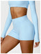 CurvyPower | UK shaper shorts Sky Blue / S High Waist Hip Lifting Activewear Shaper Gym and Sport Shorts for Women