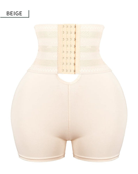CurvyPower | UK shaper shorts Tummy Control Open Gusset Shaping Shorts with Hook and Eye Closure