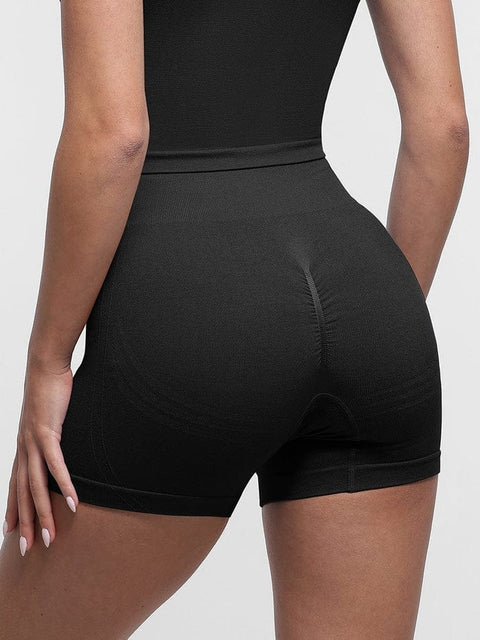 CurvyPower | UK shaper shorts Tummy Control Seamless High-Waisted Peach Buttocks Shaping Sports Yoga Shorts Breathable Activewear