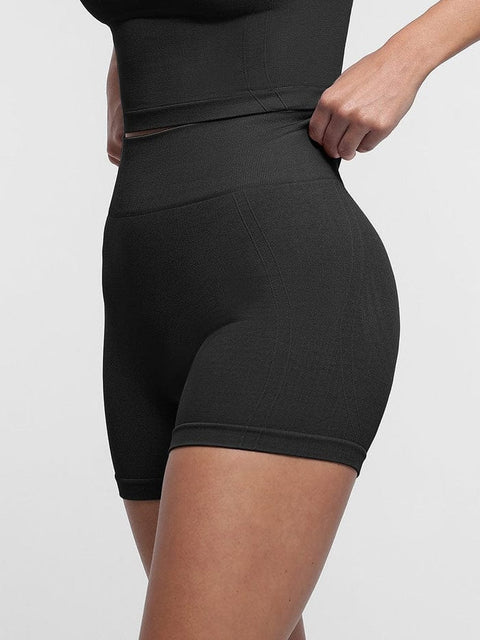 CurvyPower | UK shaper shorts Tummy Control Seamless High-Waisted Peach Buttocks Shaping Sports Yoga Shorts Breathable Activewear