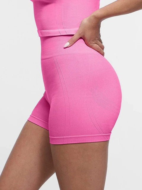 CurvyPower | UK shaper shorts Tummy Control Seamless High-Waisted Peach Buttocks Shaping Sports Yoga Shorts Breathable Activewear