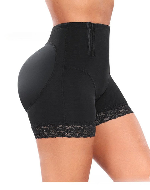 CurvyPower | UK shaper shorts Waist Trainer Lace Shaper Shorts with Side Buckle Closure