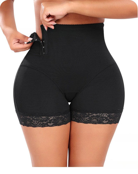 CurvyPower | UK shaper shorts Waist Trainer Lace Shaper Shorts with Side Buckle Closure