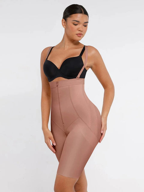 CurvyPower | UK shapewear bodysuit Dark Beige / XS Tummy Tucker Compression Garment Shapewear Bodysuit