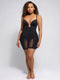 CurvyPower shapewear bodysuit Plunge Low-Back Mid-Thigh Shapewear Bodysuit With Built-in Removable Hip Pads