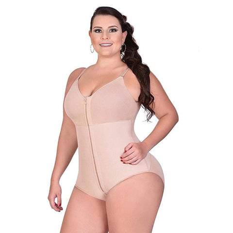 CurvyPower | Be You ! Shapewear S / Beige Women Bodysuit Tummy Control Shaper Brief