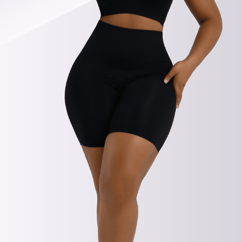 CurvyPower | UK Shapewear Seamless Non Wired Bra and Tummy Control Shaper Shorts Set