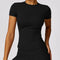 CurvyPower | UK Shirts & Tops Advanced Black / S Quick Dry Gym Shaping Shirt Tops for Women