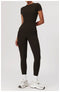 CurvyPower | UK Shirts & Tops Black Coffee / S Quick Dry Gym Shaping Shirt Tops for Women