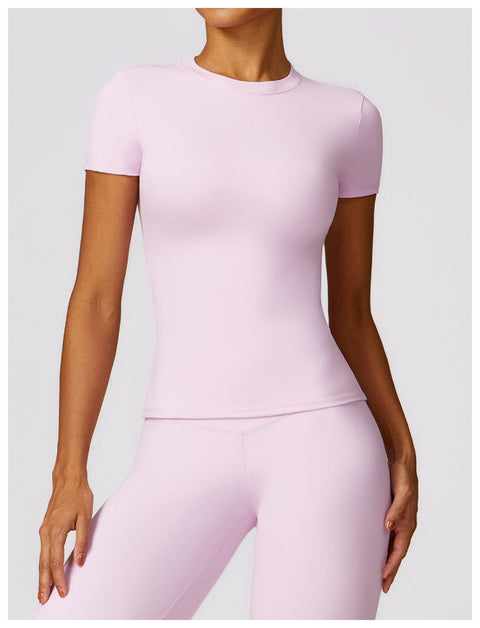 CurvyPower | UK Shirts & Tops Clove Powder / S Quick Dry Gym Shaping Shirt Tops for Women