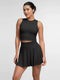 CurvyPower | UK Skirt Women's Sport Tennis Skirt with Built-In Shorts and Pockets