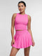 CurvyPower | UK Skirt Women's Sport Tennis Skirt with Built-In Shorts and Pockets