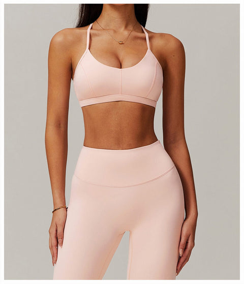 CurvyPower | UK Sports Bra Pink / S High-Support Sports Bra for Women with Removable Pads