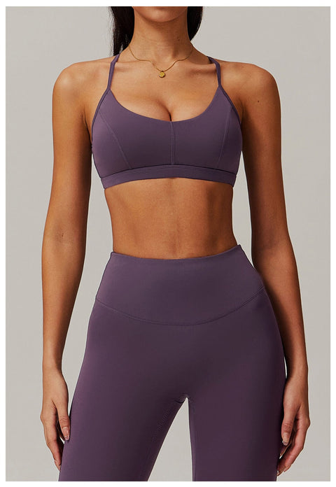 CurvyPower | UK Sports Bra Purple / S High-Support Sports Bra for Women with Removable Pads