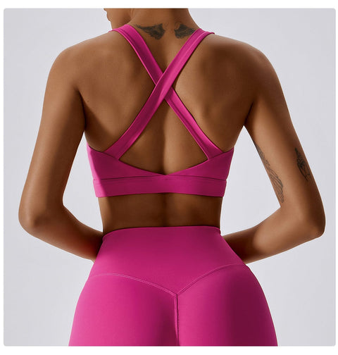 CurvyPower | UK Sports Bra Shockproof Wireless Supportive Sports Bra for Women