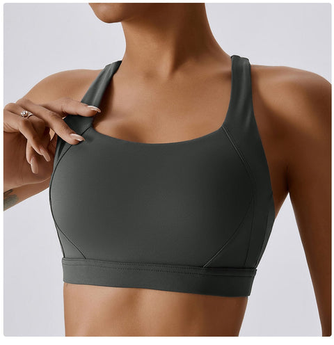 CurvyPower | UK Sports Bra Shockproof Wireless Supportive Sports Bra for Women