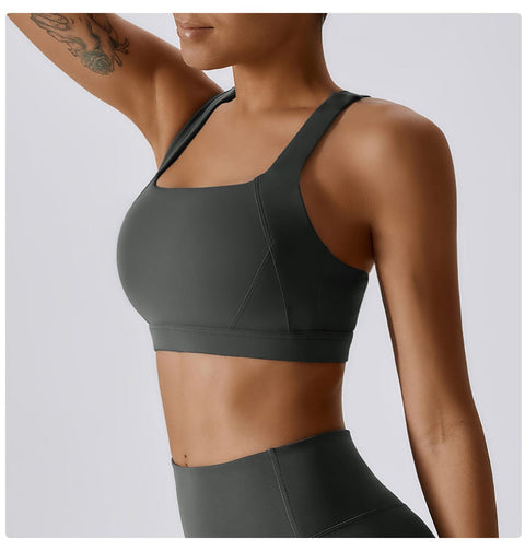 CurvyPower | UK Sports Bra Shockproof Wireless Supportive Sports Bra for Women