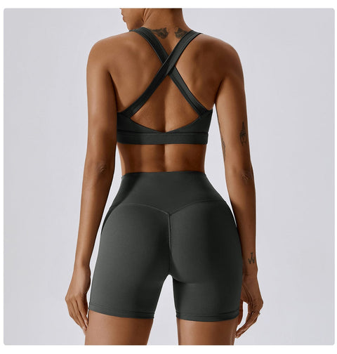CurvyPower | UK Sports Bra Shockproof Wireless Supportive Sports Bra for Women