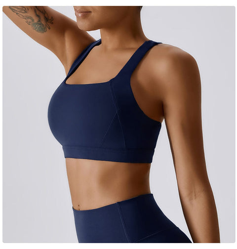 CurvyPower | UK Sports Bra Shockproof Wireless Supportive Sports Bra for Women
