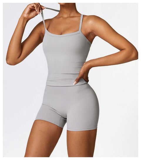 CurvyPower | UK Tank Top Frost Gray / S Women's Spaghetti Strap Cami Sleeveless Shaping Tank Top