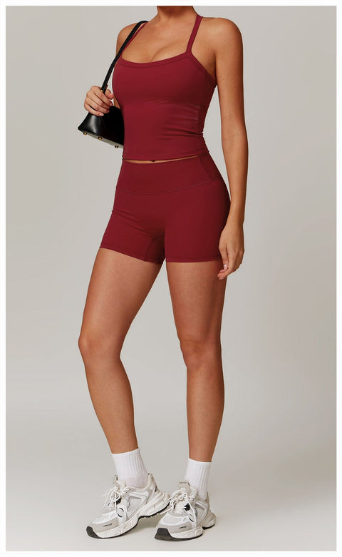 CurvyPower | UK Tank Top Women's Spaghetti Strap Cami Sleeveless Shaping Tank Top